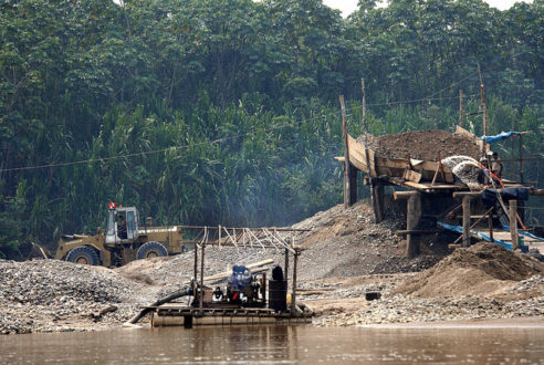 La minería ilegal e informal ya han deforestado más de 2500 hectáreas de bosque en Madre de Dios y contaminan los ríos con mercurio. (Fotografía: SPDA)